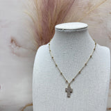 Rosario croce zircone