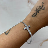 Bracciale tennis croce