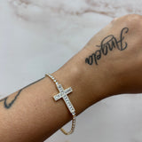 Bracciale tennis croce
