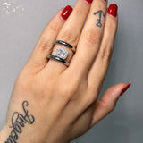 Anello Crystal Duo