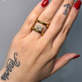 Anello Crystal Duo