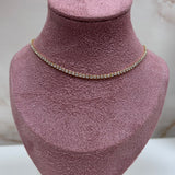 Collana tennis girocollo con zirconi